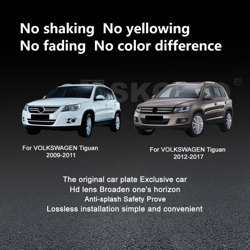 زجاج بديل للمرآة الجانبية للركاب لسيارة VOLKSWAGEN VW Tiguan 2009-2017، زجاج مرآة الرؤية الجانبية اليمنى المسخن للطاقة لفولكس واجن Tiguan2009 2010 2011 2012 2013 2014 2015 2016 2017 - Image 3